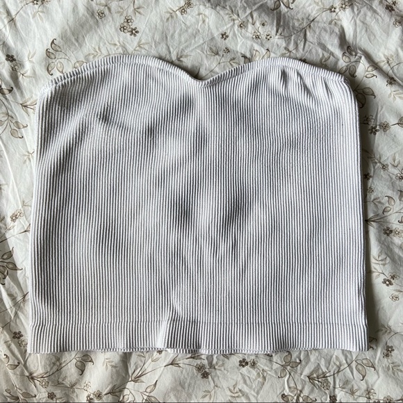 Dynamite Ribbed Sweetheart Tube Top - Picture 1 of 3